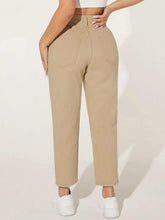 PETITE Solid High Waist Ripped Jeans